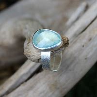 Silver Natural Aquamarine